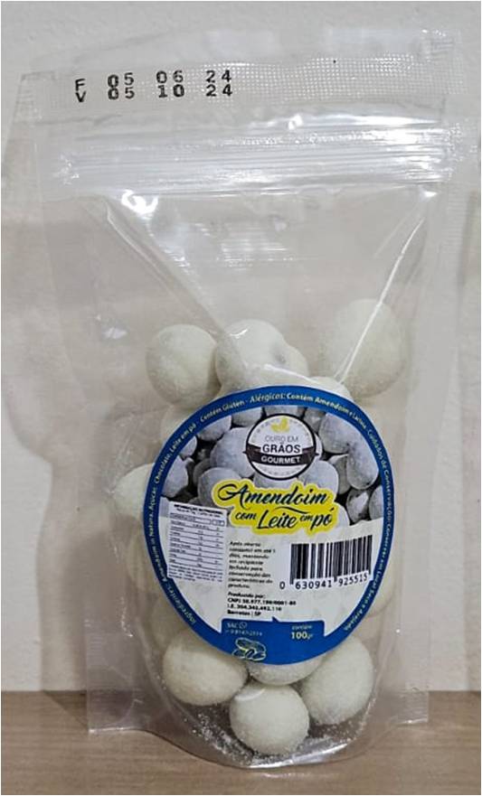 Amendoim com Leite em Pó - 100GR